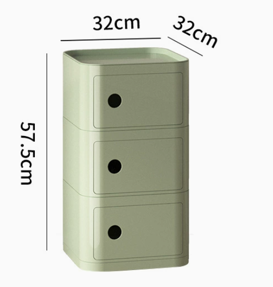 MOMO Storage Bedside Table | Modular Cube Nightstand | 2, 3 or 4 Tier Storage Cabinet - alternate view 17