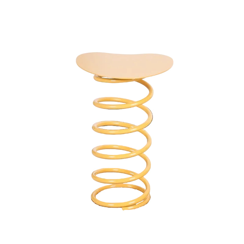 MOMO Spring Side Table | Sculptural Coil Steel Base with Organic Tabletop - alternate view 3