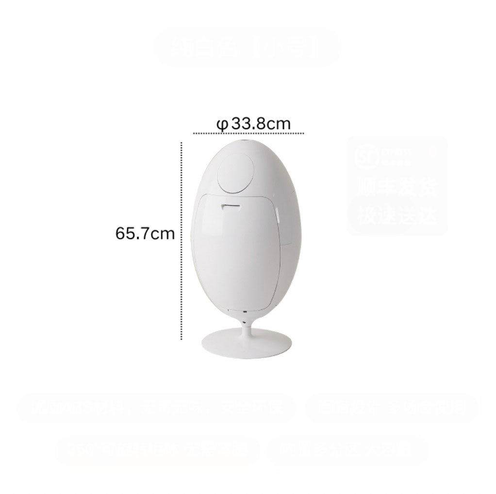 MOMO Dinosaur Egg Trash Can | Sculptural Standing Waste Bin | 2 Sizes - alternate view 9