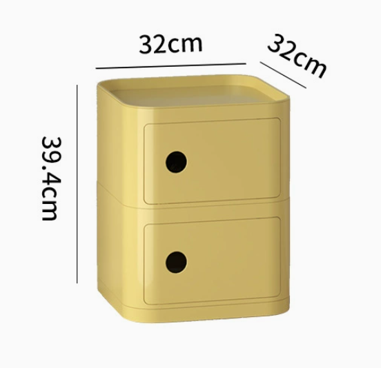 MOMO Storage Bedside Table | Modular Cube Nightstand | 2, 3 or 4 Tier Storage Cabinet - alternate view 11