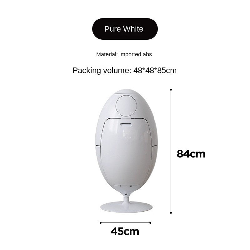 MOMO Dinosaur Egg Trash Can | Sculptural Standing Waste Bin | 2 Sizes - alternate view 12