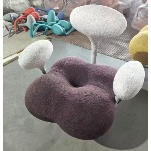 MOMO Balloon Sofa Chair | Dopamine Art Chair | T3D Knit Sculptural Lounge Seat - alternate view 8