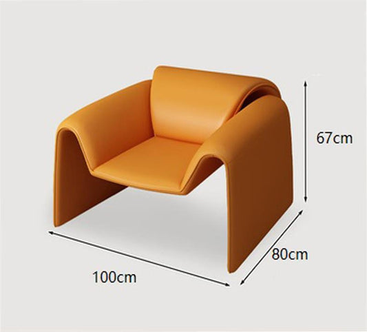 MOMO Wide-Arm Lounge Chair | Low-Profile Sculptural Accent Chair - alternate view 6
