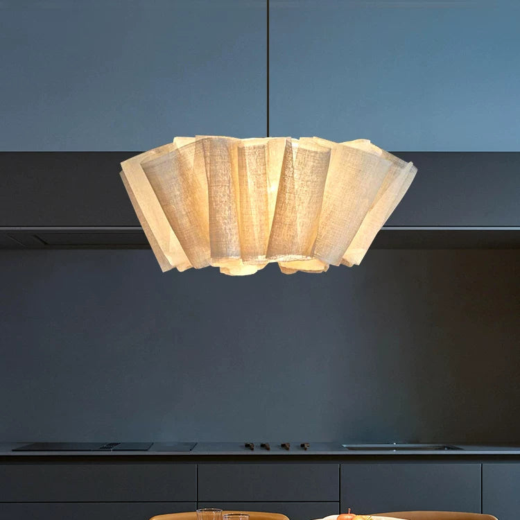 Wabi-Sabi Vintage Ceiling Lamp Fabric Pendant Light-GQ14
