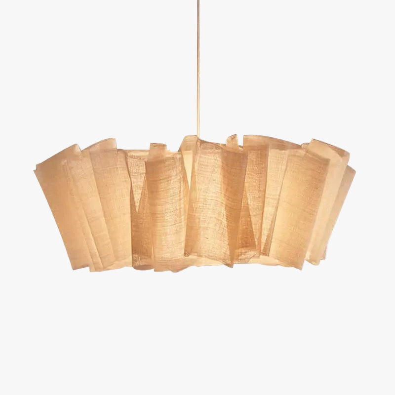 Wabi-Sabi Vintage Ceiling Lamp Fabric Pendant Light-GQ14