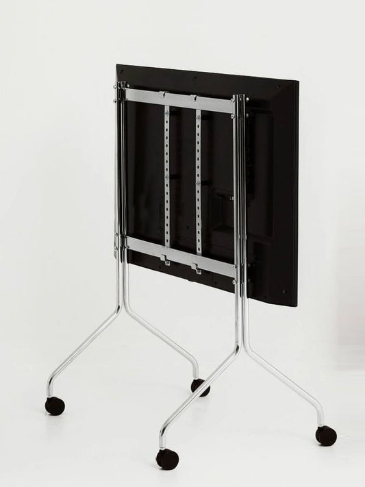 MOMO Stainless Steel Mobile Television Stands | 43–75 Inch Height-Adjustable Rolling Display Stand - alternate view 4