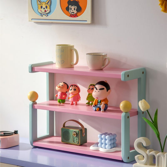 MOMO Dopamine Desktop Shelf | 3-Tier Colorblock Organizer for Desk, Vanity & Kitchen - alternate view 3