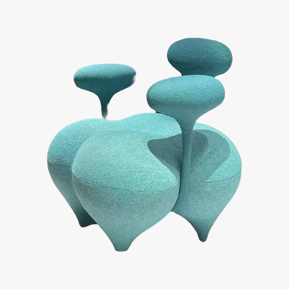 MOMO Balloon Sofa Chair | Dopamine Art Chair | T3D Knit Sculptural Lounge Seat - alternate view 2