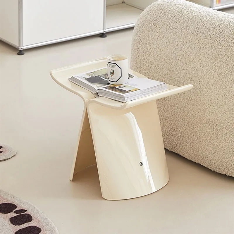 MOMO Butterfly Stool | Transparent Acrylic Sculptural Low Stool | Danish Design-Inspired Accent Seat