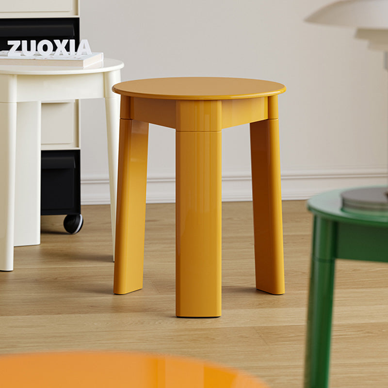 MOMO Medieval Small Round Stool | Solid Wood | Nordic Minimalist Accent Stool - alternate view 4