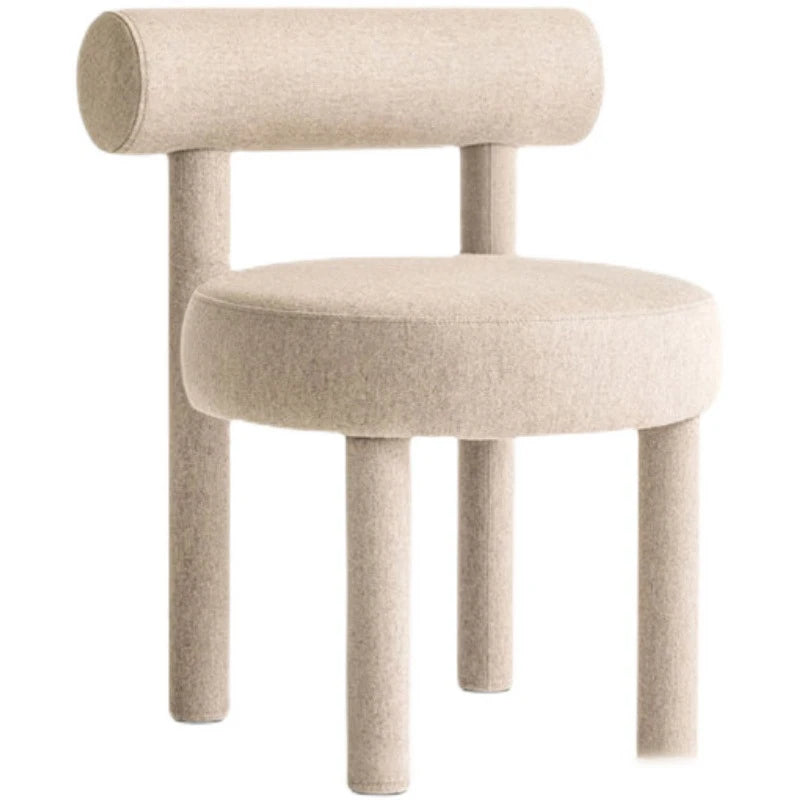 MOMO Nordic Designer Dining Chair | Round Upholstered Seat | Metal Frame - alternate view 11