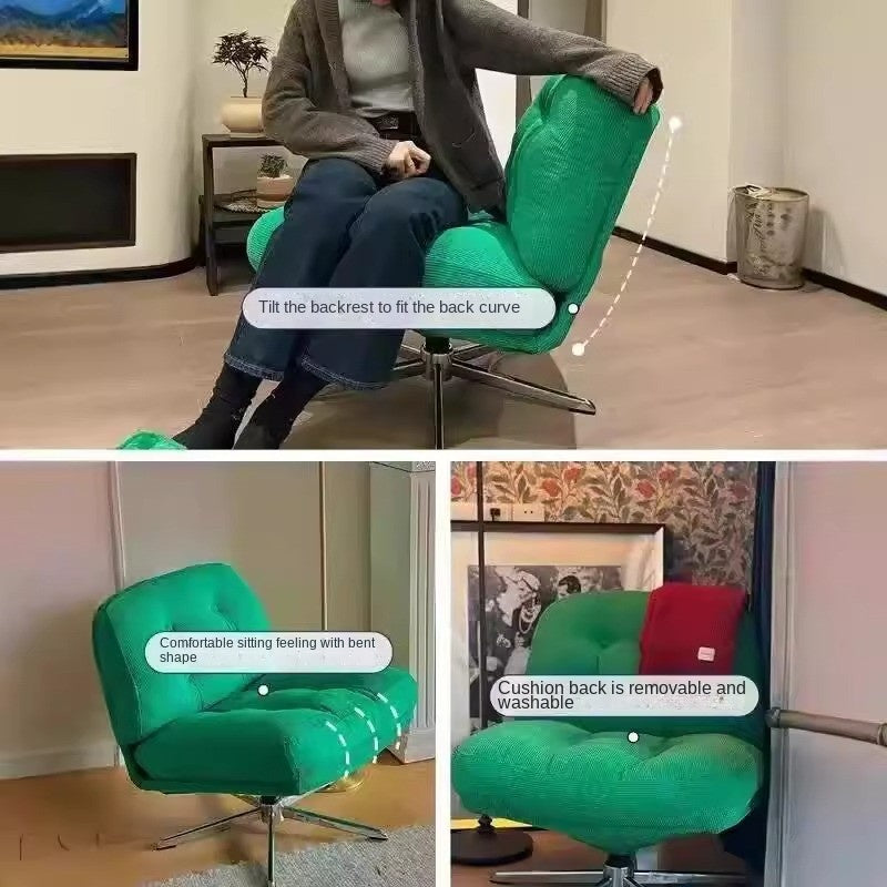 MOMO Bauhaus Sofa Chair | Tufted Swivel Lounge Chair | Multi-Color Single Seat - alternate view 7