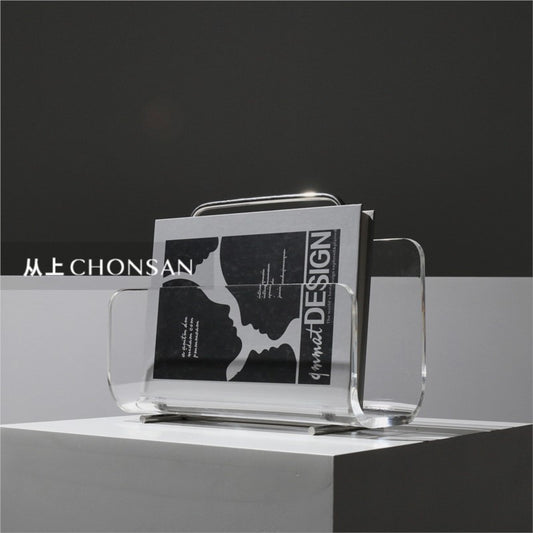 MOMO Acrylic Bookshelf | Metal Frame & Transparent Shelves | Desk Organizer - alternate view 6