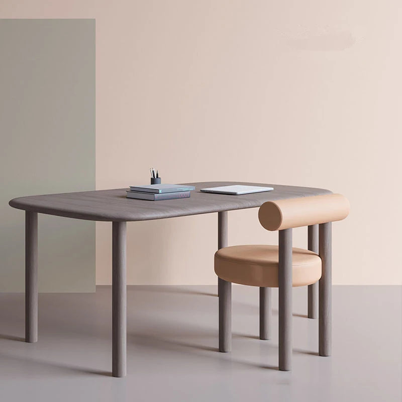 MOMO Nordic Designer Dining Chair | Round Upholstered Seat | Metal Frame - alternate view 6