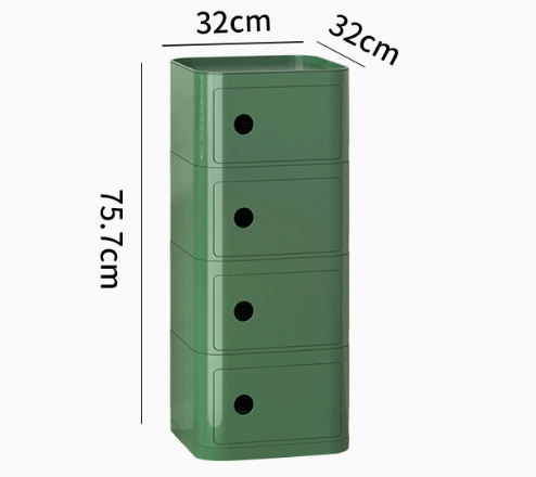 MOMO Storage Bedside Table | Modular Cube Nightstand | 2, 3 or 4 Tier Storage Cabinet - alternate view 27