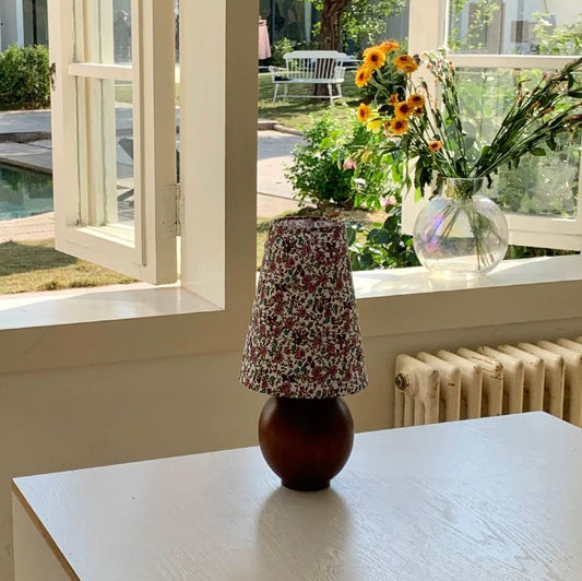 Floral Vintage Solid Wood Table Lamp-GQ05