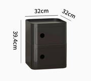 MOMO Storage Bedside Table | Modular Cube Nightstand | 2, 3 or 4 Tier Storage Cabinet - alternate view 7