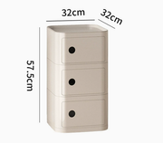 MOMO Storage Bedside Table | Modular Cube Nightstand | 2, 3 or 4 Tier Storage Cabinet - alternate view 16