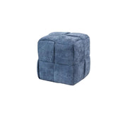 MOMO Chenille Stool | Soft Upholstered Ottoman for Living Room & Entryway - alternate view 16