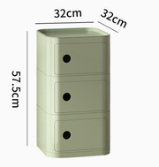 MOMO Storage Bedside Table | Modular Cube Nightstand | 2, 3 or 4 Tier Storage Cabinet - alternate view 17