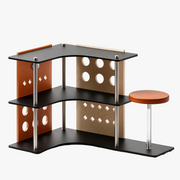 Wooden Corner Cup & Coffee Rack