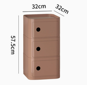 MOMO Storage Bedside Table | Modular Cube Nightstand | 2, 3 or 4 Tier Storage Cabinet - alternate view 19