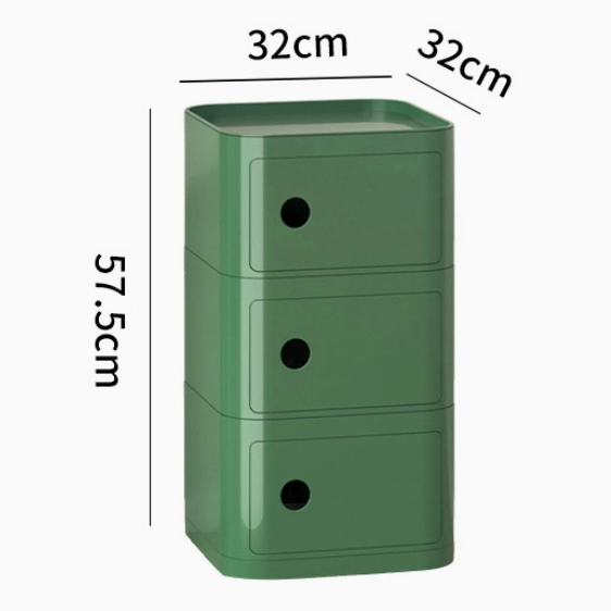 MOMO Storage Bedside Table | Modular Cube Nightstand | 2, 3 or 4 Tier Storage Cabinet - alternate view 20