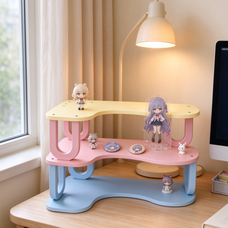 Dopamine L-Shaped Corner Display Rack