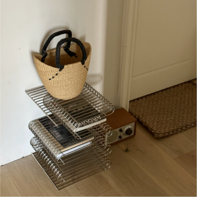 Nordic Metal Folding Magazine and Newspaper Rack