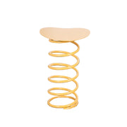 MOMO Spring Side Table | Sculptural Coil Steel Base with Organic Tabletop - alternate view 3