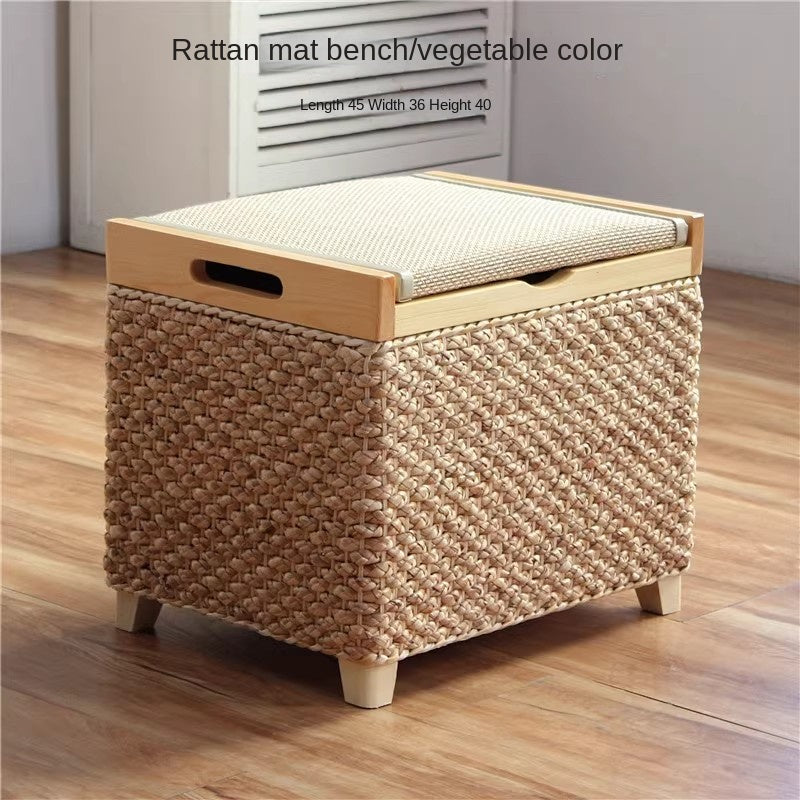 MOMO Rattan Storage Stool