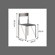 MOMO Stainless Steel Dining Chair | Colorful Minimalist Chair for Dining Room & Kitchen - alternate view 7
