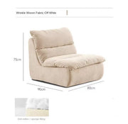 MOMO Lazy Sofa Tatami | Plush Floor Sofa with Optional Ottoman - alternate view 7