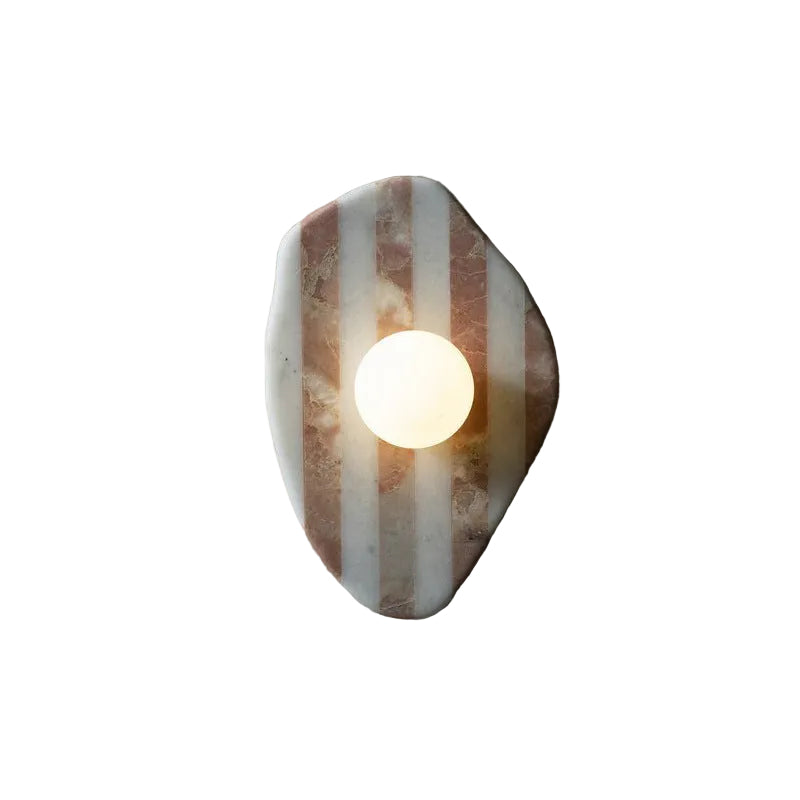 Natural Marble Wall Lamp – Organic Stone Sconce GQ17