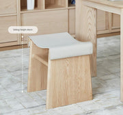 Solid Wood Dressing Saddle Stool