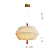 Wabi-Sabi Fabric Pendant Light-GQ19