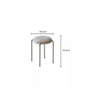 MOMO Stainless Steel Soft Stool | Stackable Round Padded Seat | Modern Minimalist - alternate view 8