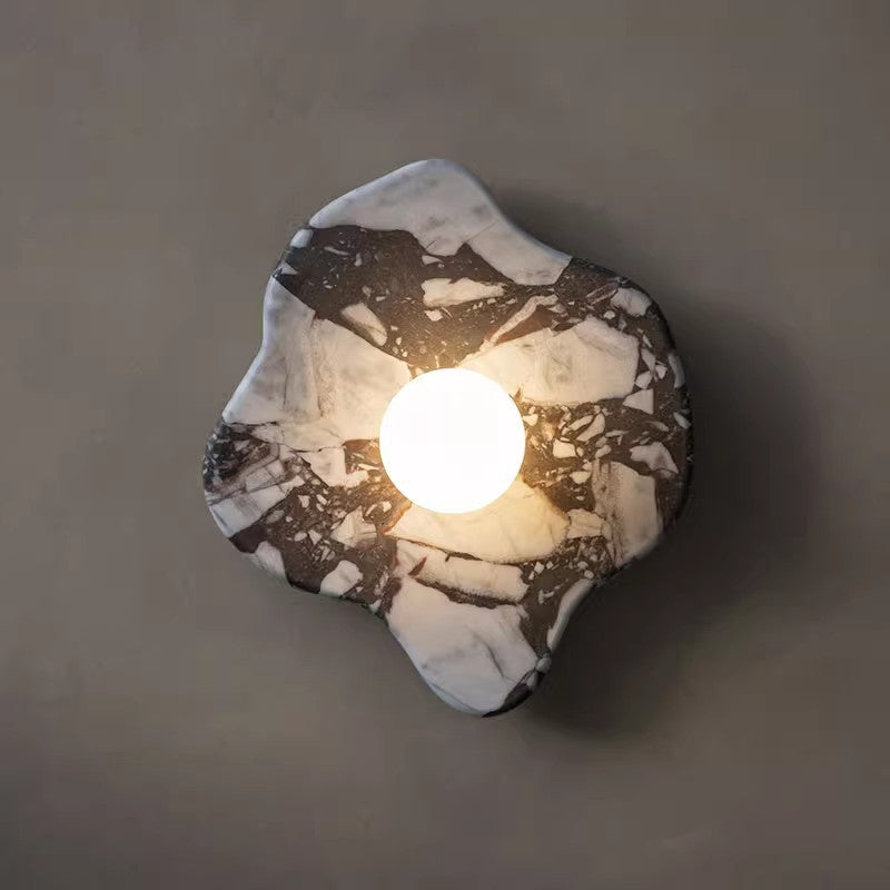 Marble Stone Wall Light – Natural Stone LED Sconce GQ15