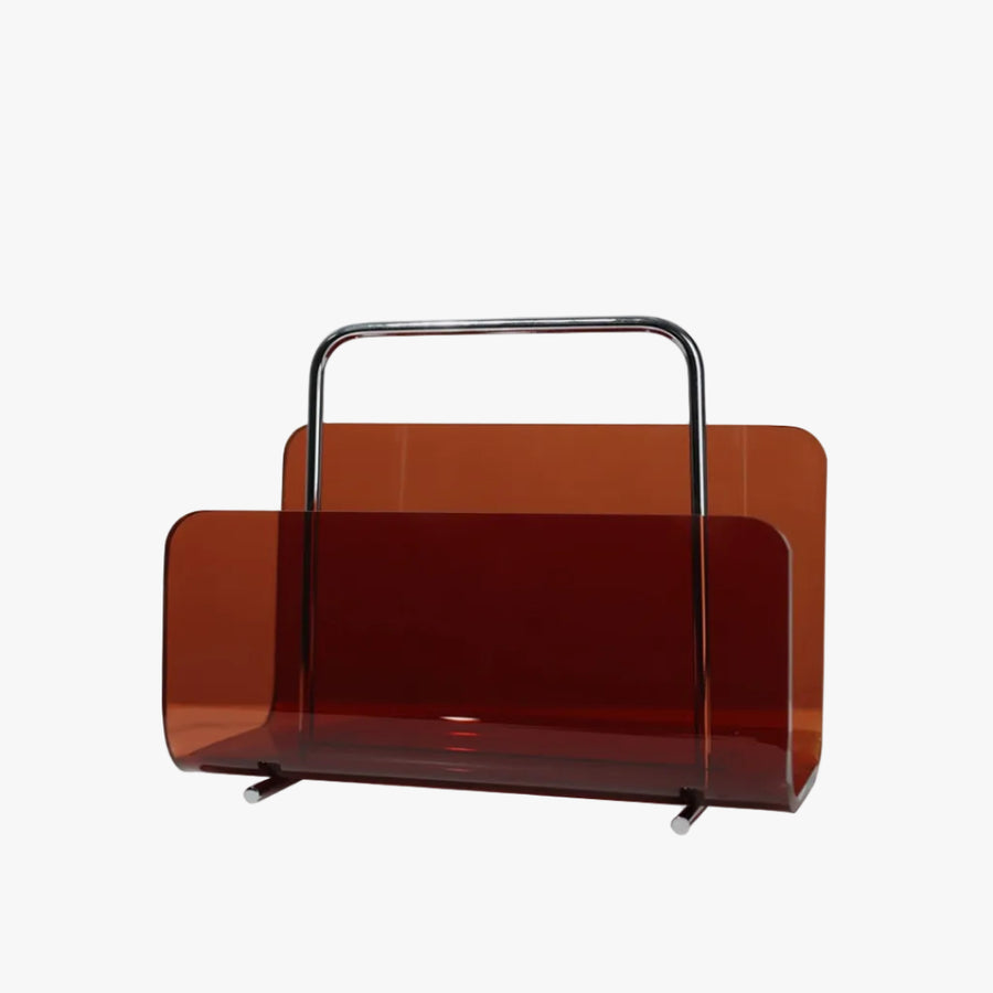 MOMO Acrylic Bookshelf | Metal Frame & Transparent Shelves | Desk Organizer - alternate view 7