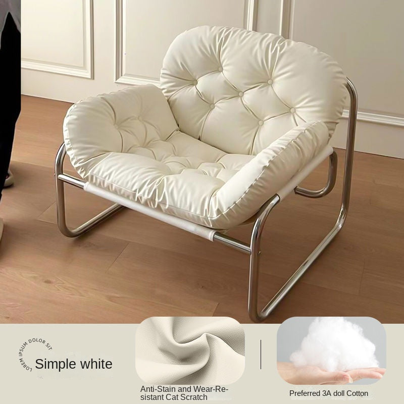 MOMO Single Sofa | Deep-Tufted Lounge Chair with Ottoman | Low-Profile Armchair Set - alternate view 10