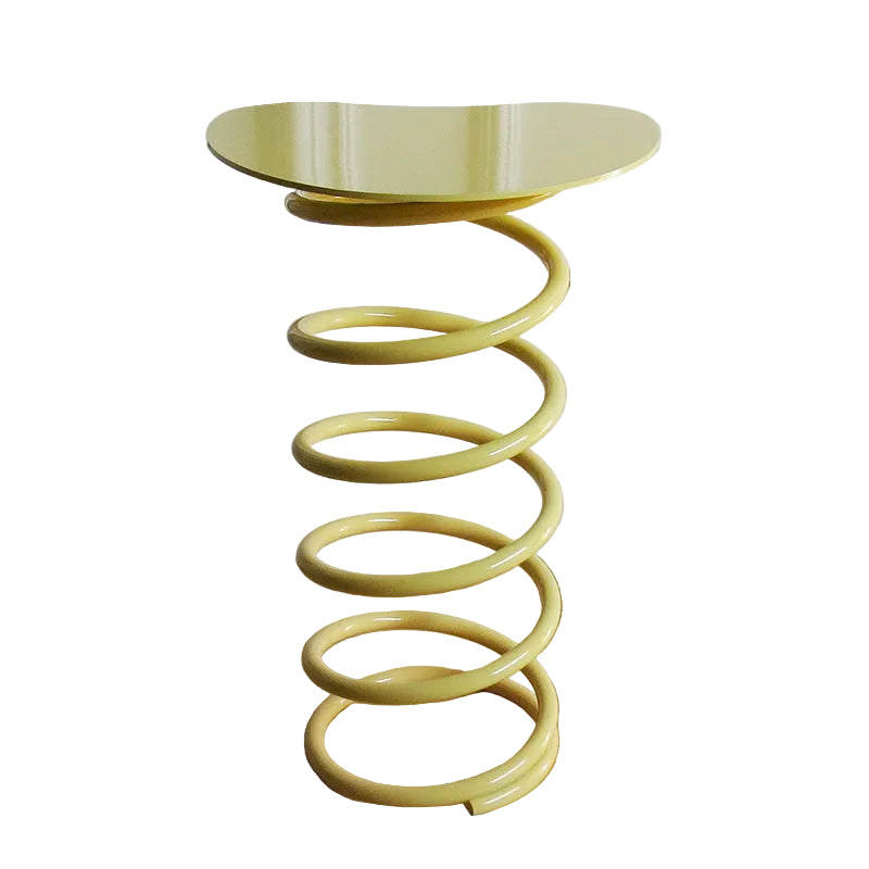 MOMO Spring Side Table | Sculptural Coil Steel Base with Organic Tabletop - alternate view 4