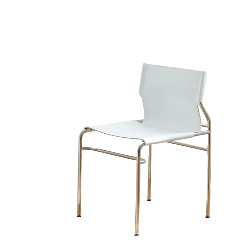 MOMO Antique Dining Chair | Saddle Leather & Stainless Steel | 3 Colors - alternate view 9