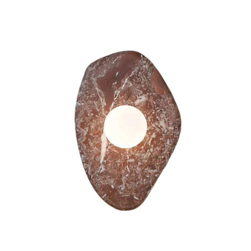 Natural Marble Wall Lamp – Organic Stone Sconce GQ17