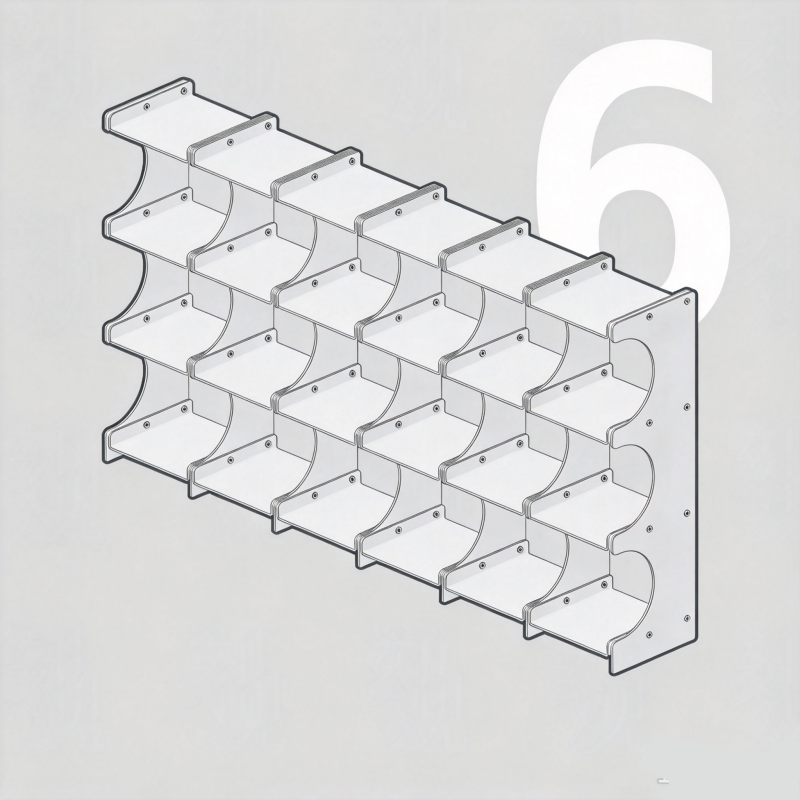 Expandable Aluminum Mug Rack & Display Shelf