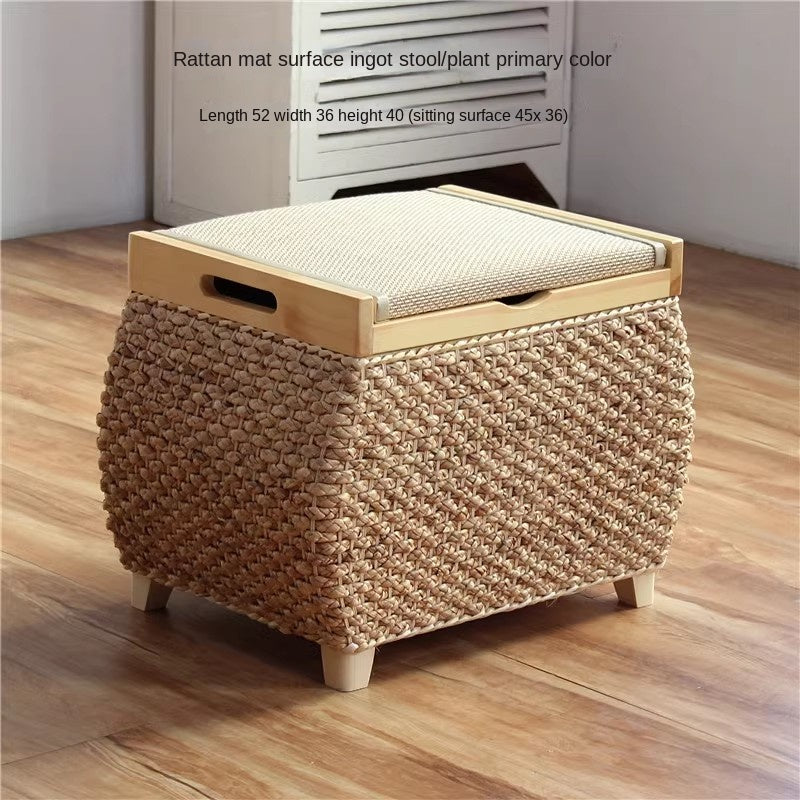 MOMO Rattan Storage Stool