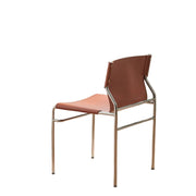 MOMO Antique Dining Chair | Saddle Leather & Stainless Steel | 3 Colors - alternate view 8