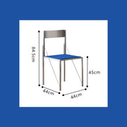 MOMO Stainless Steel Dining Chair | Colorful Minimalist Chair for Dining Room & Kitchen - alternate view 9