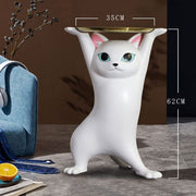 MOMO Cat Coffee Table with Tray | Sculptural Resin Cat Side Table | 2 Sizes - alternate view 8