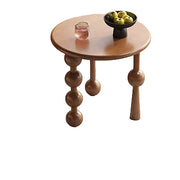 MOMO Ball Leg Side Table | Solid Wood Bauhaus Round End Table - alternate view 7