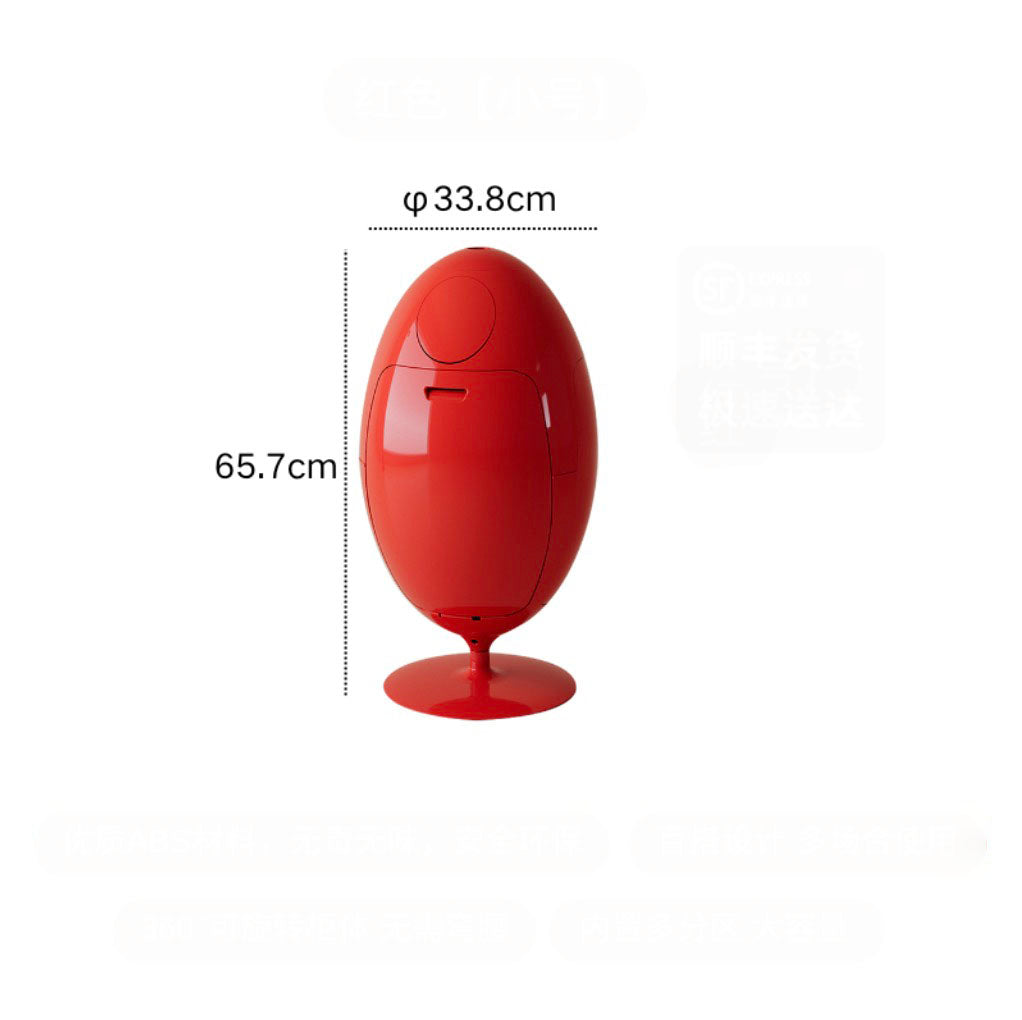 MOMO Dinosaur Egg Trash Can | Sculptural Standing Waste Bin | 2 Sizes - alternate view 10